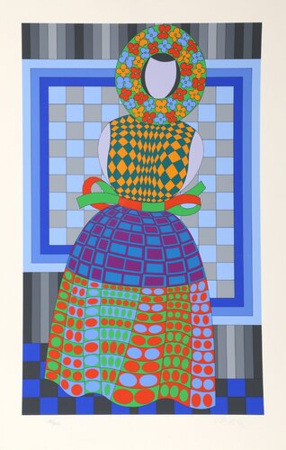 Fille Fleur von Victor Vasarely, Druck kaufen auf Singulart