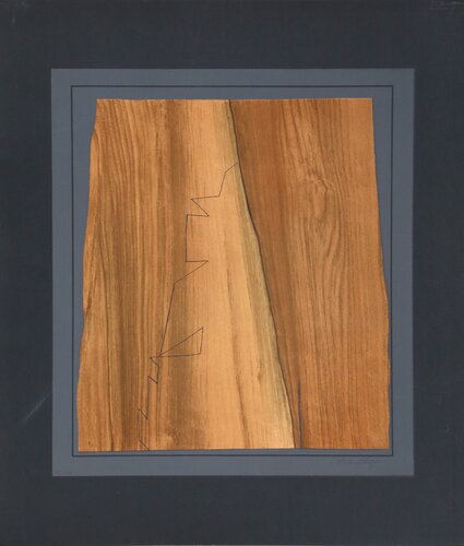 Untitled - Wood Abstract from Gordes di Victor Vasarely, Stampa in vendita su Singulart