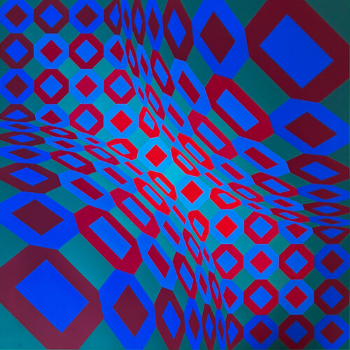 Optical composition de Victor Vasarely, Impresión a la venta en Singulart