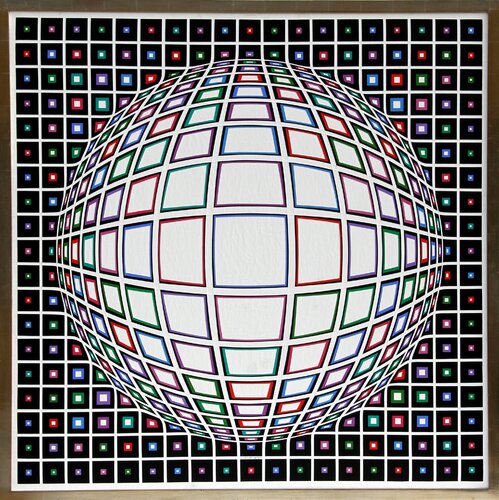 Bianco by Victor Vasarely, 회화 for Sale on Singulart