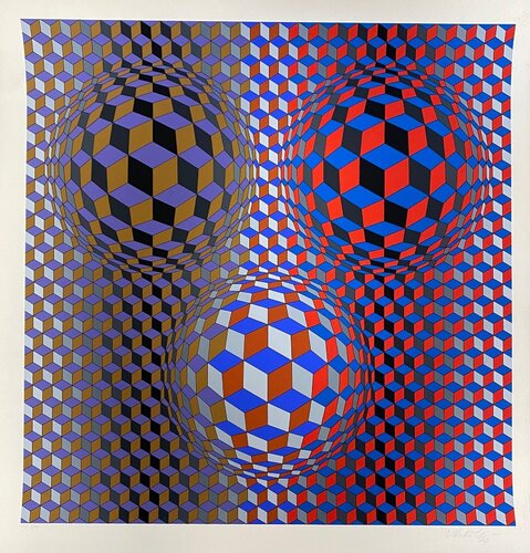 Conjonction von Victor Vasarely, Druck kaufen auf Singulart