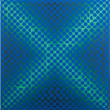 V. VASARELY,‘SAUZON,1950' ヴィクトル ヴァザルリ レア ヴィクトル・ヴァザルリ／Victor Vasarely – 新古美術なかお