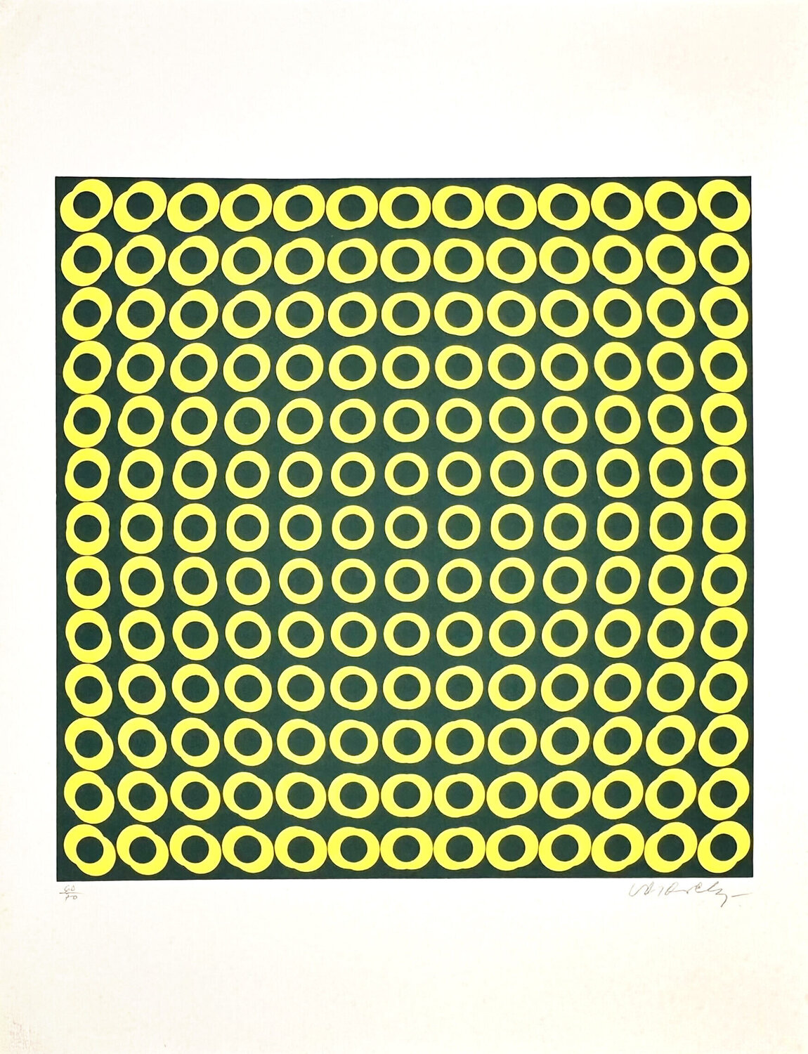 From Editions Domberger RI-67 portfolio, Formen der Farbe Victor Vasarely Stampa in vendita