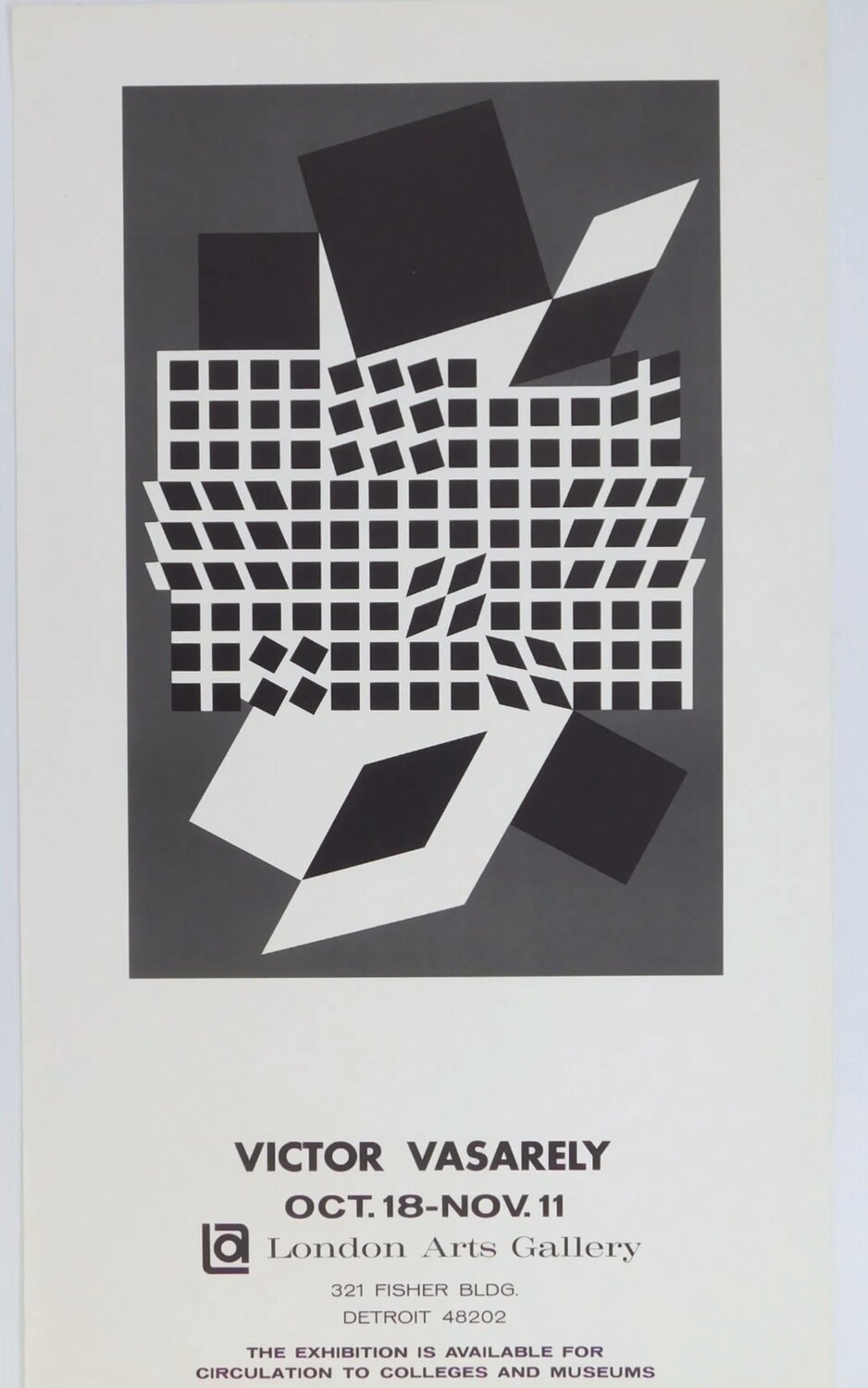 Rare 1960s Victor Vasarely poster Victor Vasarely Druck zu verkaufen