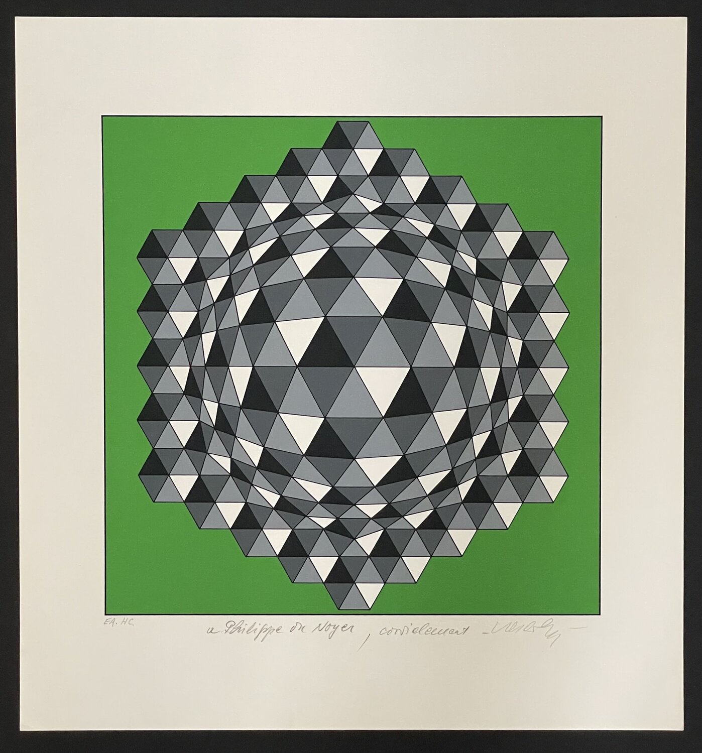 Untitled (Green) Victor Vasarely