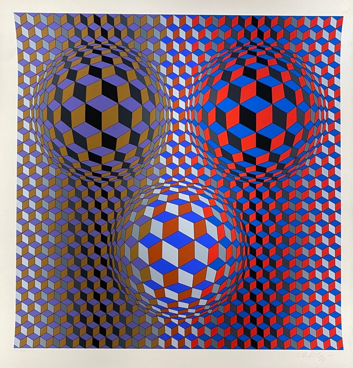 Conjonction Victor Vasarely Édition à vendre