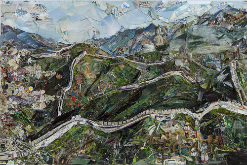 中国长城 (来自无名之地的明信片) The Great Wall of China(Postcards from Nowhere) by Vik Muniz, Print for Sale on Singulart