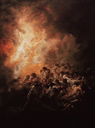 Pictures of Pigment: The Night Fire, after Goya by Vik Muniz, Photography for Sale on Singulart