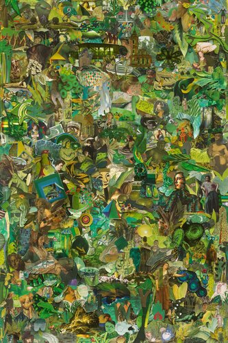 Repro (Monochromes): Green by Vik Muniz, Photography for Sale on Singulart