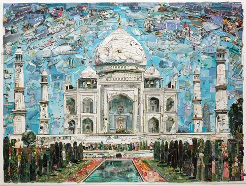 Postcards from Nowhere: Taj Mahal by Vik Muniz, Photography for Sale on Singulart