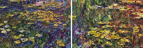 Nymphéas, after Claude Monet (diptych) by Vik Muniz, Photography for Sale on Singulart