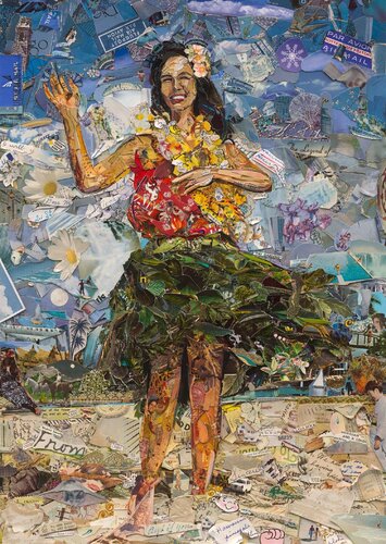 Postcards from Nowhere: Hula Dancer di Vik Muniz, Fotografia in vendita su Singulart
