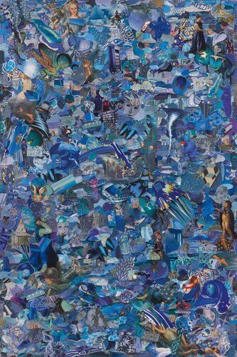 Repro (Monochromes): Blue di Vik Muniz, Fotografia in vendita su Singulart