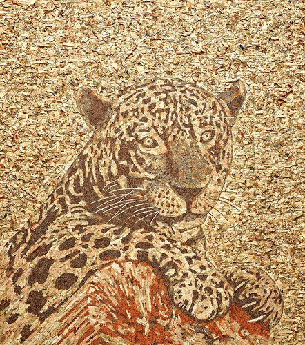Live Cash: Onça-pintada di Vik Muniz, Stampa in vendita su Singulart