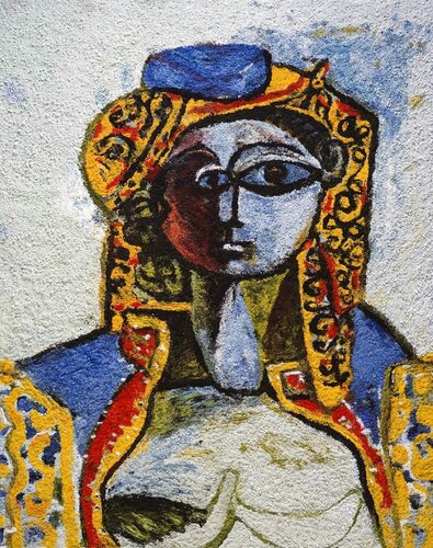 Jacqueline, after Picasso di Vik Muniz, Stampa in vendita su Singulart