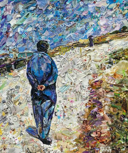 Father Magloire on the Road between Saint-Clar and Etretat, after Gustave Caillebotte, di Vik Muniz, Fotografia in vendita su Singulart