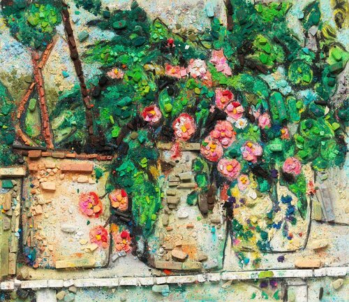 Metachrome: Still Life with Begonias, after Paul Cezanne di Vik Muniz, Fotografia in vendita su Singulart