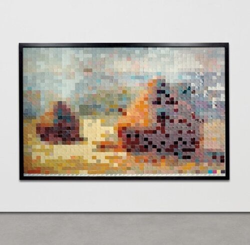 Haystack 2 after Monet from Pictures of Color di Vik Muniz, Fotografia in vendita su Singulart