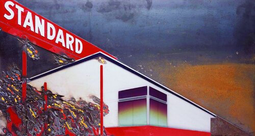 Burning Standard From Pictures of Cars (After Ruscha) van Vik Muniz, Fotografie te koop op Singulart