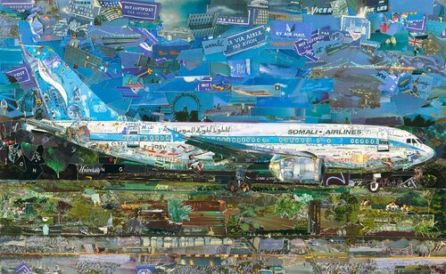 Postcards from Nowhere: Jetliner van Vik Muniz, Fotografie te koop op Singulart