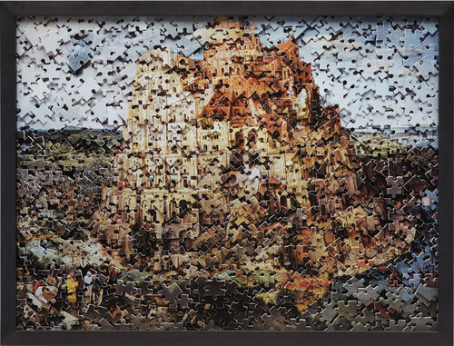 THE TOWER OF BABEL , AFTER PIETER BRUEGEL (GORDIAN PUZZLE) van Vik Muniz, Afdruk te koop op Singulart