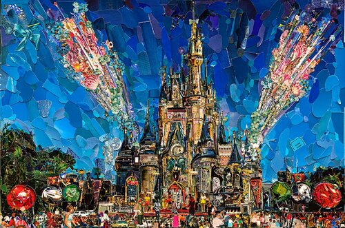Postcards from Nowhere: Magic Kingdom van Vik Muniz, Fotografie te koop op Singulart