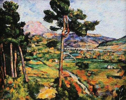 Montagne Sainte Victoire, seen from Montbriand van Vik Muniz, Afdruk te koop op Singulart