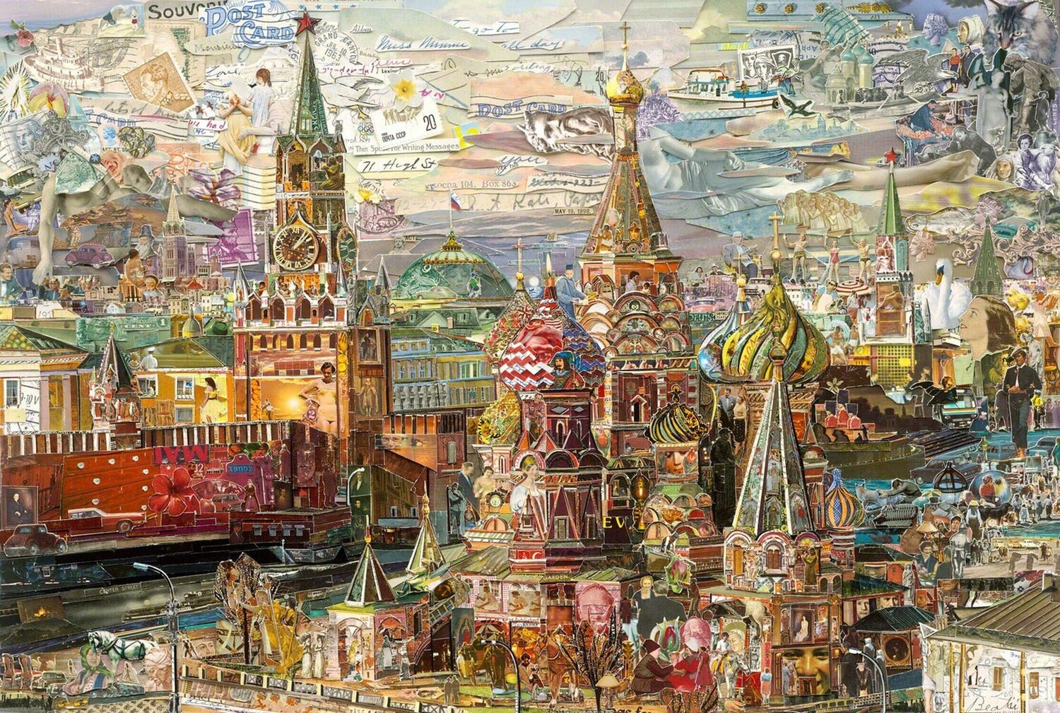 Postcards from Nowhere: Saint Basil's Cathedral Vik Muniz Fotografia in vendita