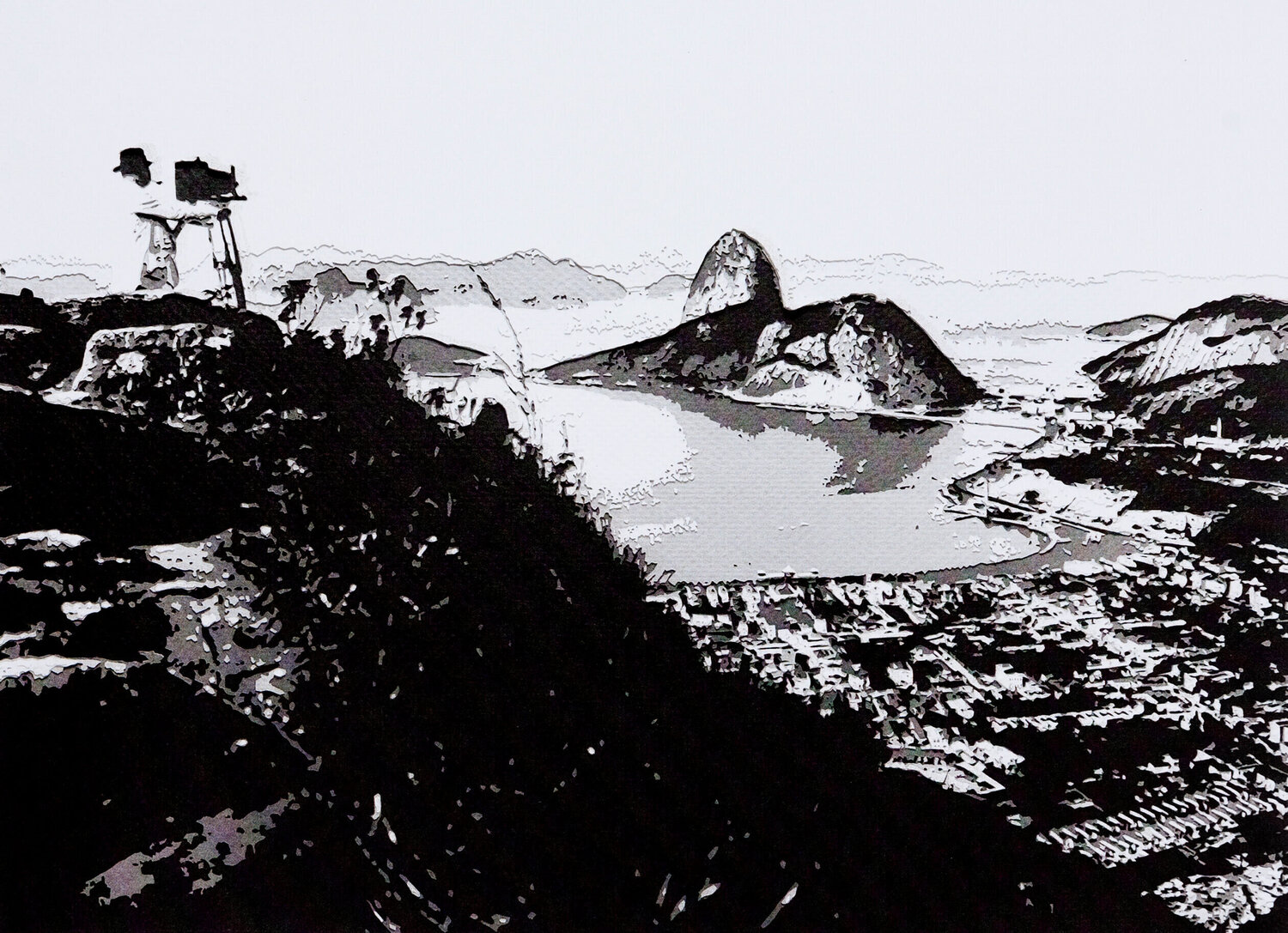 Vista de Botafogo e do Pão de Açúcar, a partir de Malta Vik Muniz Fotografie zu verkaufen