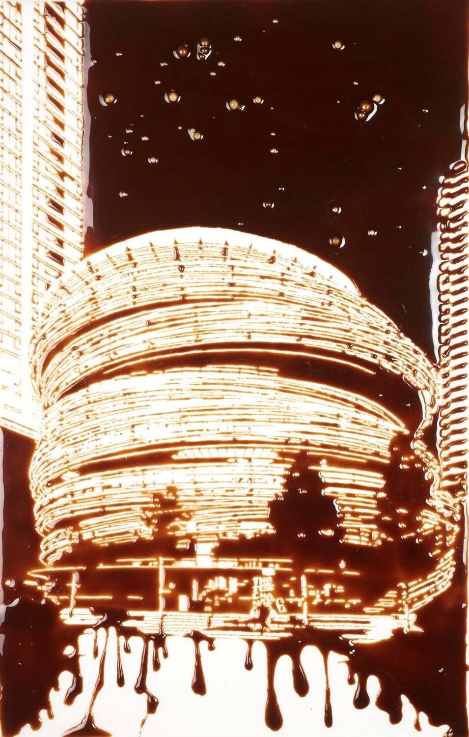 Pictures of Chocolate (Architecture): The Exchange, Kengo Kuma Vik Muniz Fotografie zu verkaufen