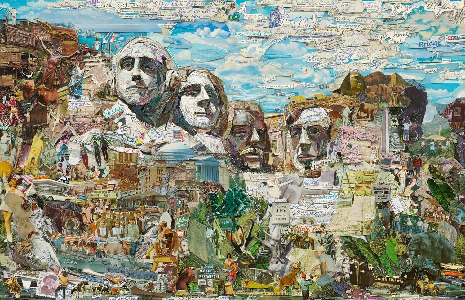 Postcards from Nowhere: Mount Rushmore Vik Muniz Fotografia in vendita
