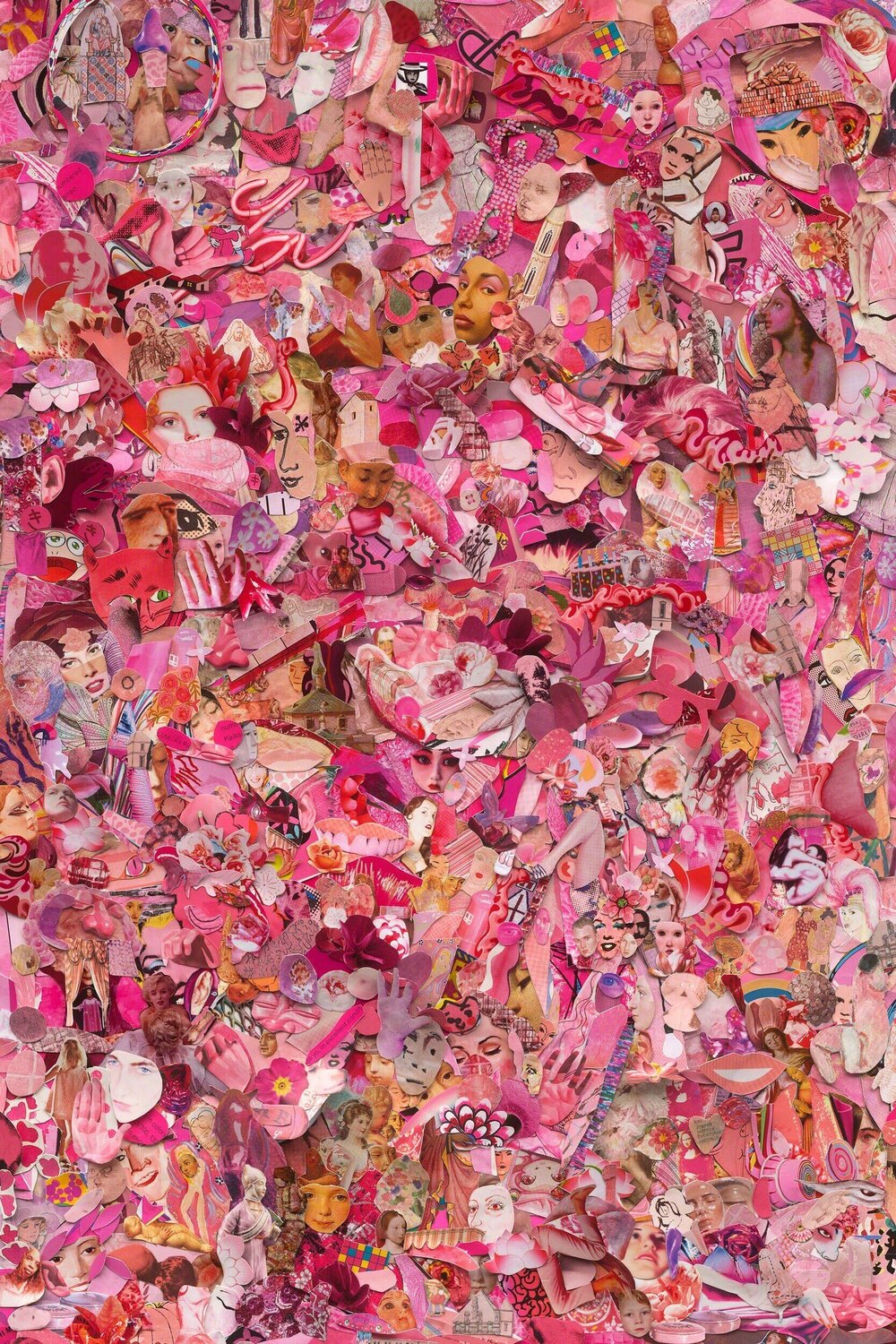 Repro (Monochromes): Pink Vik Muniz Fotografia in vendita