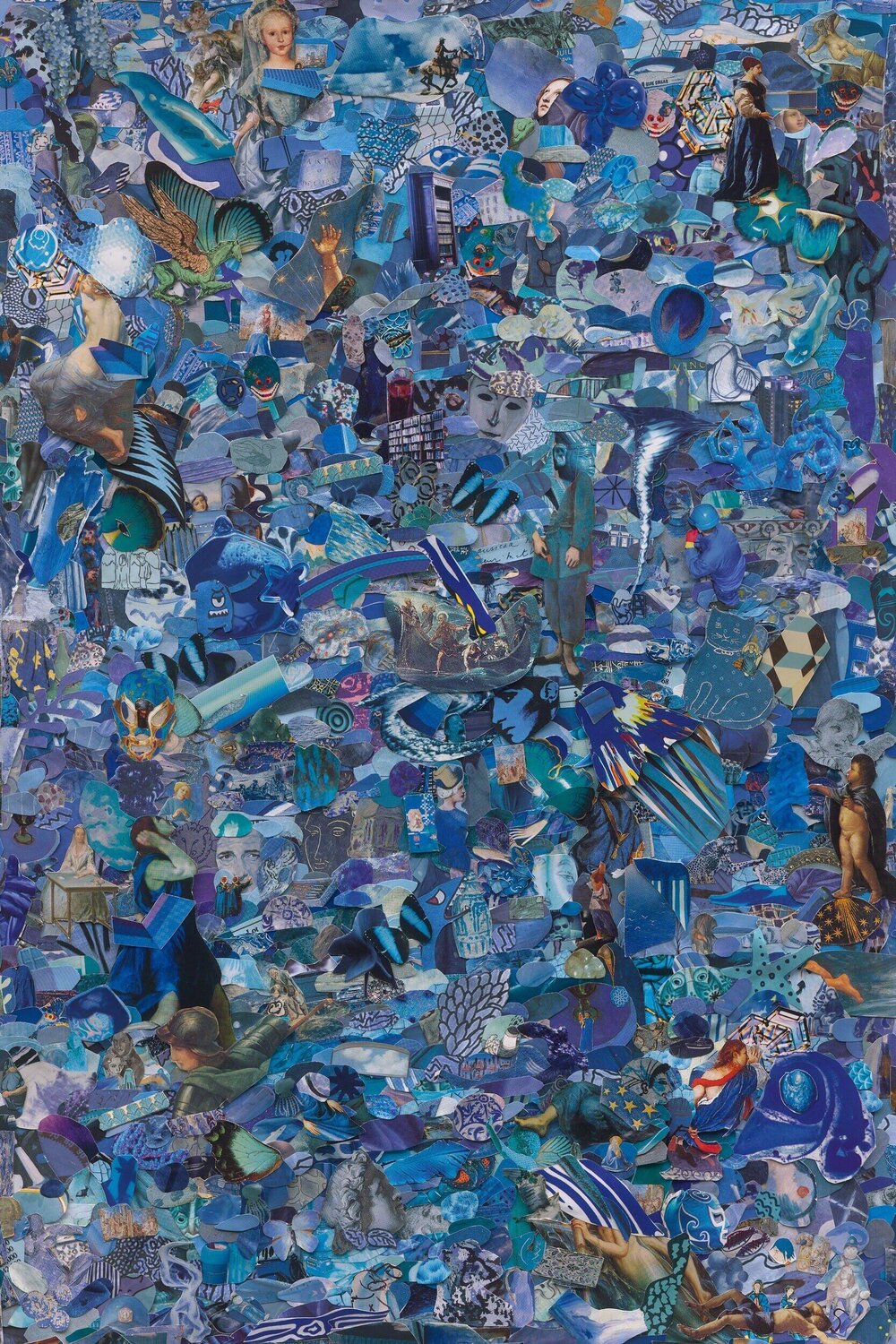 Repro (Monochromes): Blue Vik Muniz Fotografia in vendita