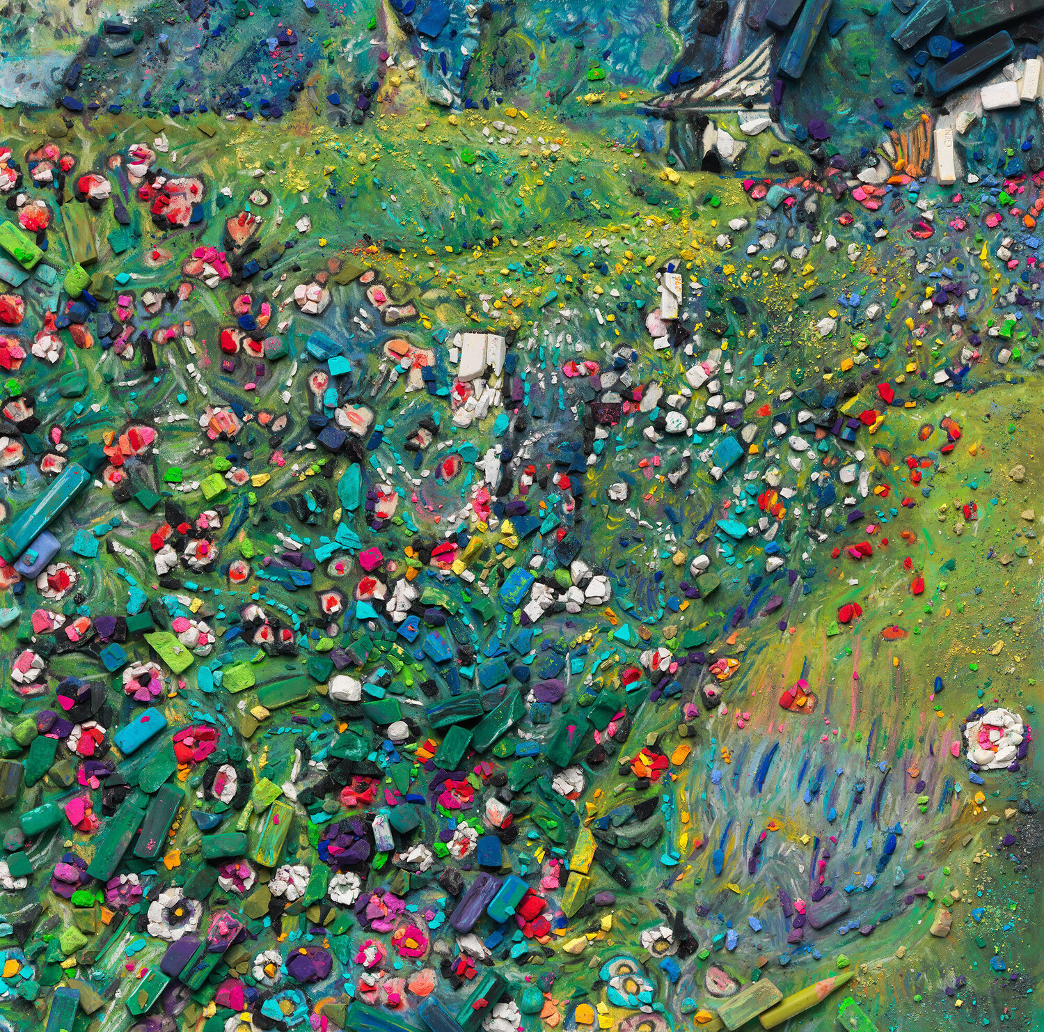 Metachrome (Italian Garden, after Klimt) Vik Muniz Fotografie zu verkaufen