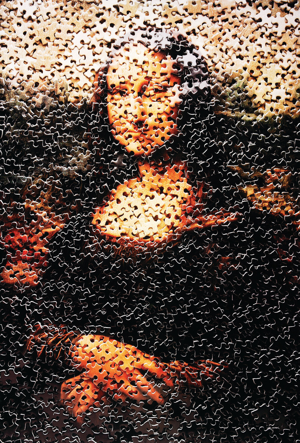 Mona Lisa, after Leonardo Da Vinci Vik Muniz Fotografia in vendita
