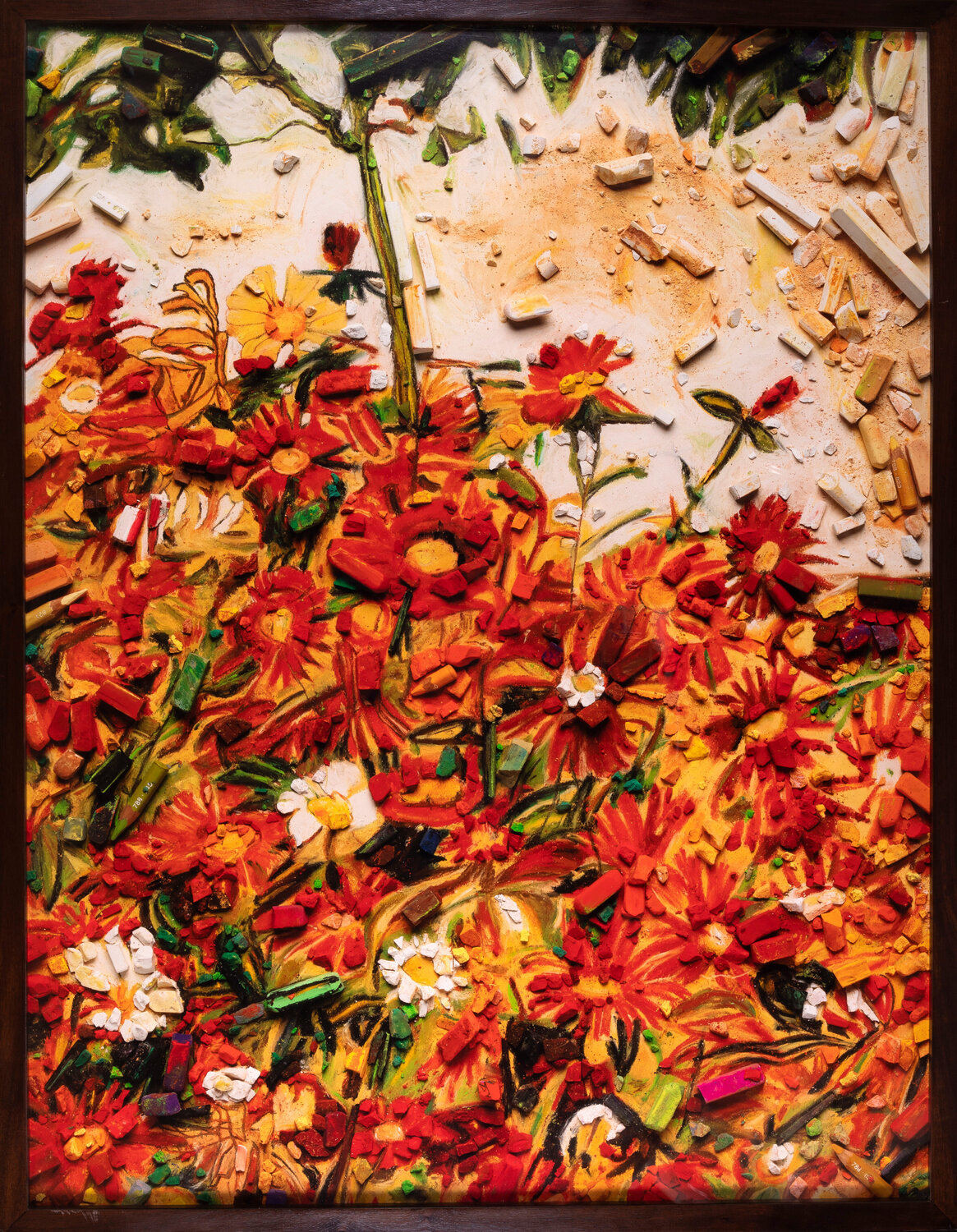 Metachrome: Field of Flowers, after Egon Schiele Ed.2/6 Vik Muniz Werk auf Papier zu verkaufen