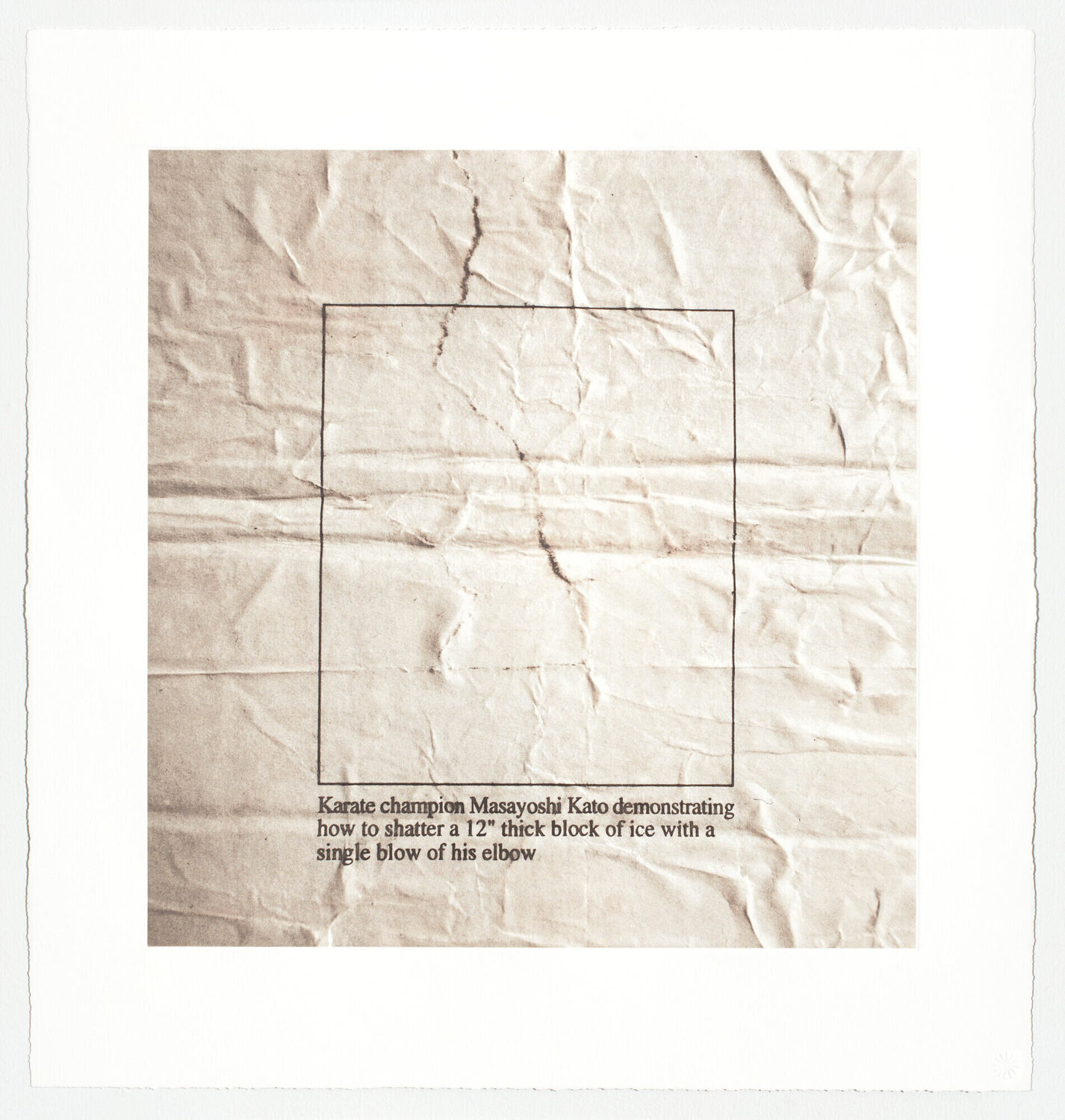 Displacements: Karate Vik Muniz Afdruk te koop
