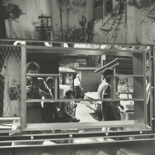 Self-portait, Halsted Street, Chicago August 25 van Vivian Maier, Fotografie te koop op Singulart