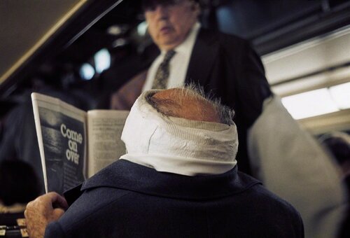 0117626, 1976, Man with Bandaged Head van Vivian Maier, Fotografie te koop op Singulart