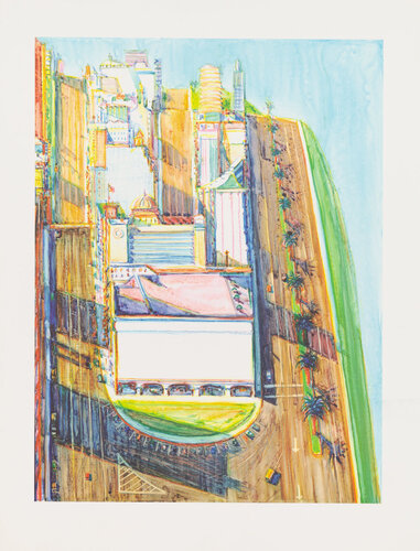 City Views di Wayne Thiebaud, Stampa in vendita su Singulart