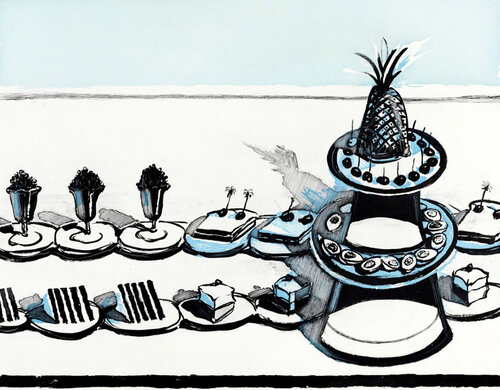 Snack Bar di Wayne Thiebaud, Stampa in vendita su Singulart