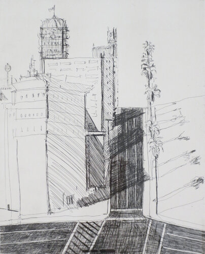 Hotel Corner di Wayne Thiebaud, Stampa in vendita su Singulart
