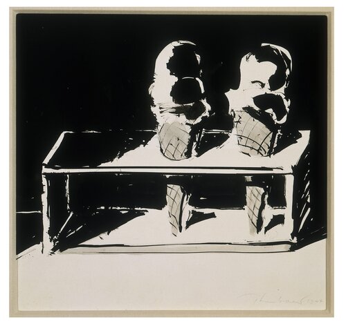 Ice Cream Cones van Wayne Thiebaud, Werk op papier te koop op Singulart