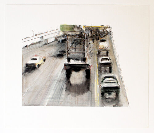 Untitled (Cars and Trucks) van Wayne Thiebaud, Werk op papier te koop op Singulart