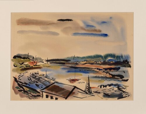Untitled (View of Sausalito) van Wayne Thiebaud, Schilderij te koop op Singulart