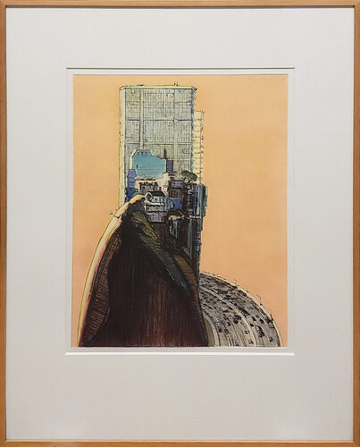Apartment Hill van Wayne Thiebaud, Werk op papier te koop op Singulart