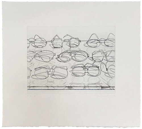Eyeglasses van Wayne Thiebaud, Afdruk te koop op Singulart