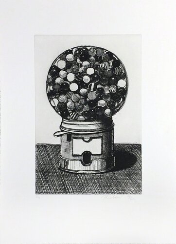 Dark Gumball Machine van Wayne Thiebaud, Afdruk te koop op Singulart