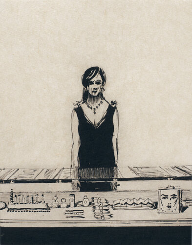 Counter Woman di Wayne Thiebaud, Stampa in vendita su Singulart