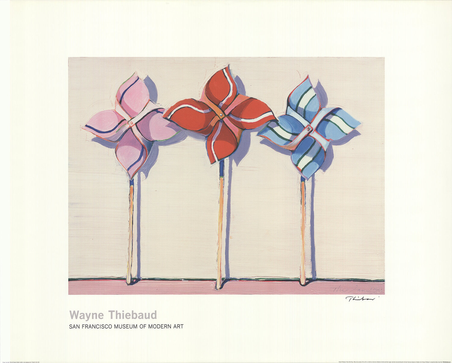 Three Wind Toys (Lg) de Wayne Thiebaud (N.D): Impresión Litografía -  Singulart, image size:1500x1205